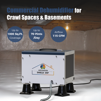 Argendon 70 Pints crawlspace dehumidifier | Shield 35P